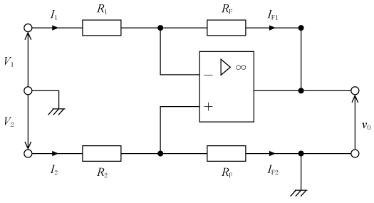 第4図　減算増幅回路